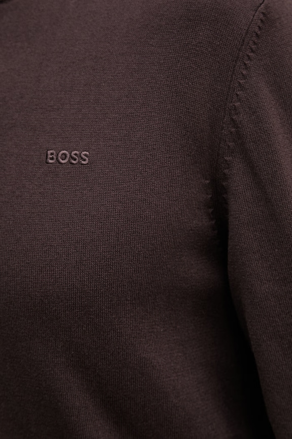 BOSS свитер для мужчин из хлопка Upacas-L 50556344 коричневый