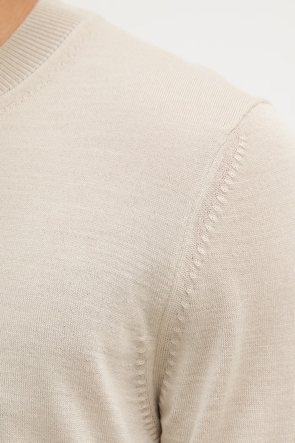 BOSS tricou bărbătesc din lână H-Umauro 50560476 bej