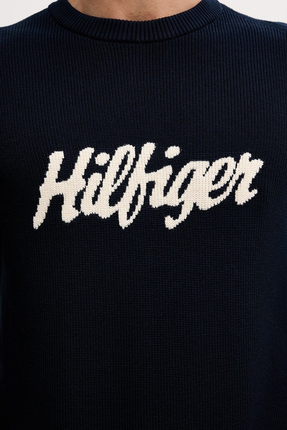 Bavlnený sveter Tommy Hilfiger MW0MW41647 tmavomodrá