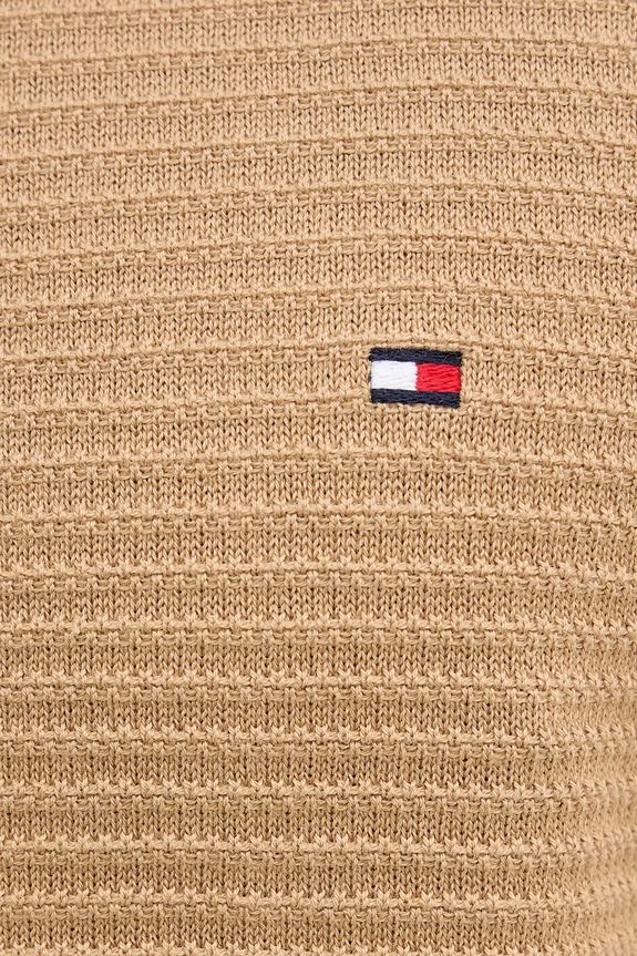 Tommy Hilfiger pulover de bumbac MW0MW41643 maro