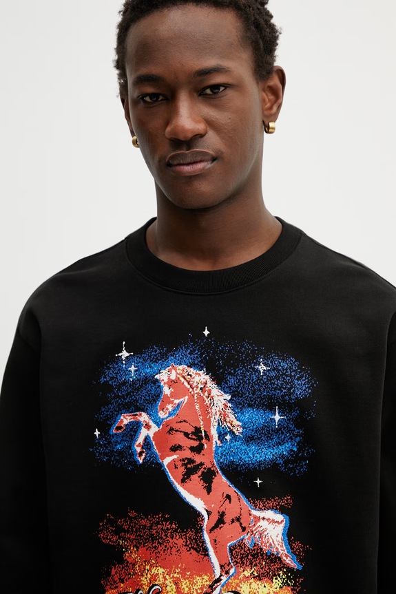Kenzo hanorac de bumbac negru FG55SW2004MF