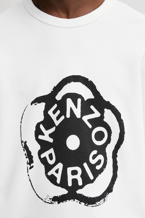 Kenzo hanorac de bumbac FG55SW5094MJ alb