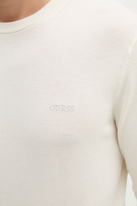 Bavlnený sveter Guess KALIL M6RR17.Z4451 béžová