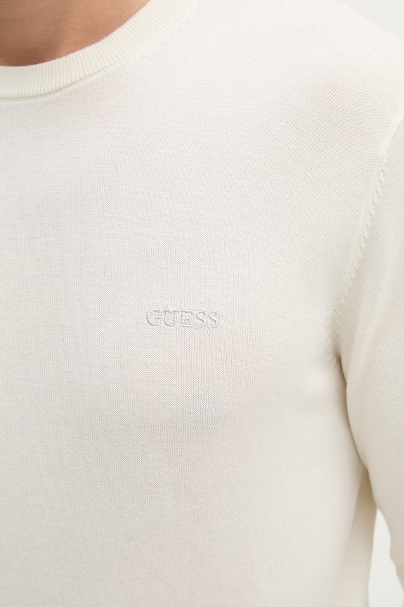 Bavlnený sveter Guess KALIL M6RR17.Z4451 béžová