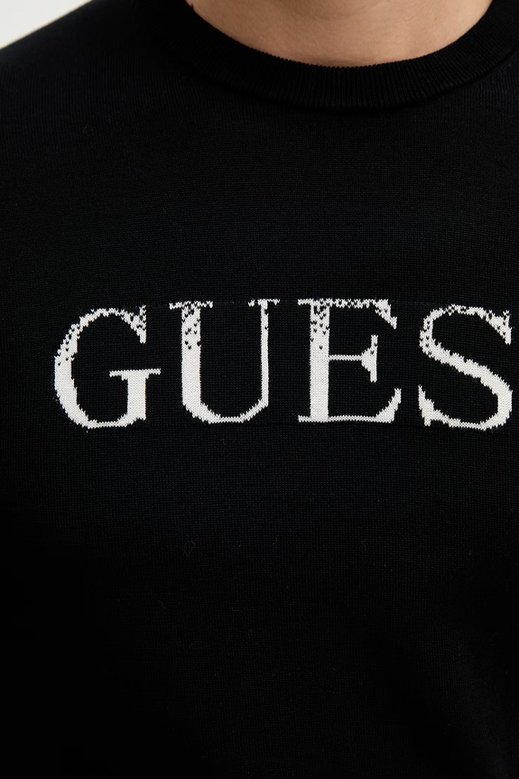 Guess sweter bawełniany KANE M6RR19.Z4451 czarny