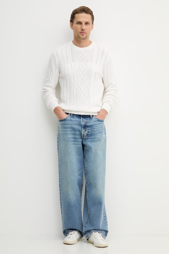 Guess sweter KONRAD M6RR32.Z3FB1 biały SS26