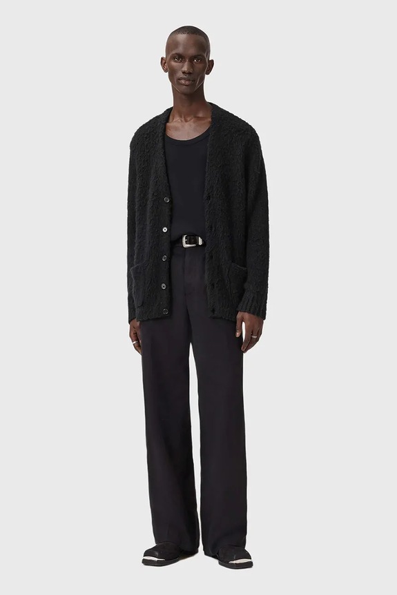 Kardigan s prímesou vlny AllSaints M026KD