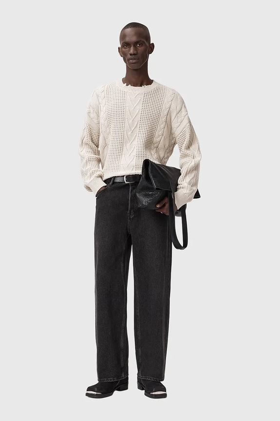 Одяг Светр із додаванням вовни AllSaints M031KD бежевий