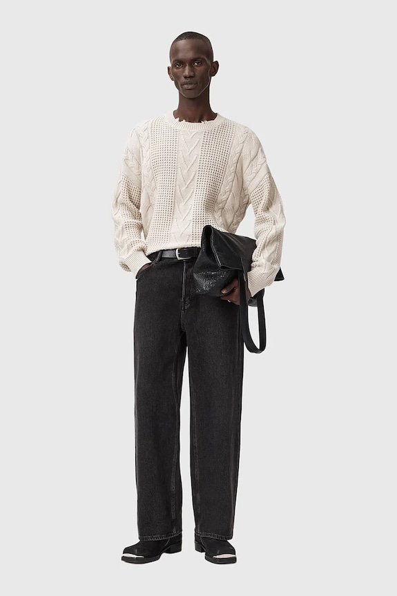 Одяг Светр із додаванням вовни AllSaints M031KD бежевий