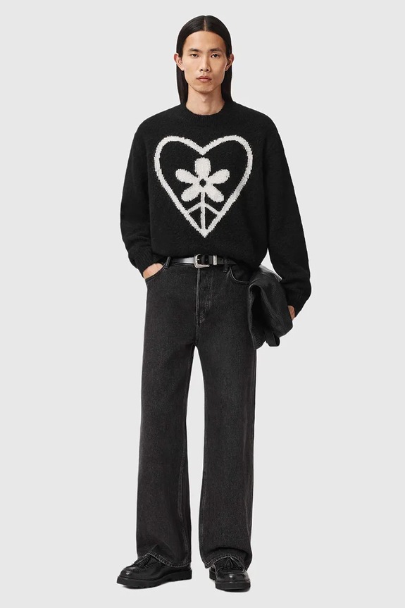Abbigliamento AllSaints maglione con lana M042KD nero