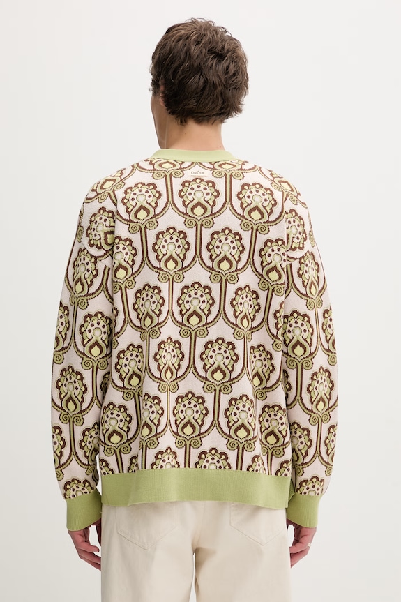 Îmbrăcăminte Drôle de Monsieur cardigan din bumbac Cardigan Tapisserie Florale J.CA175.CO147.LPI verde