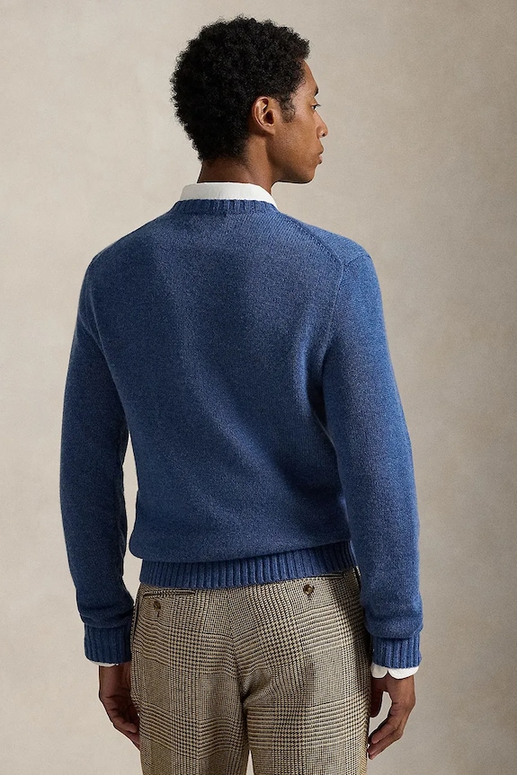 Polo Ralph Lauren sweter z dodatkiem wełny 710P03175 niebieski SS26