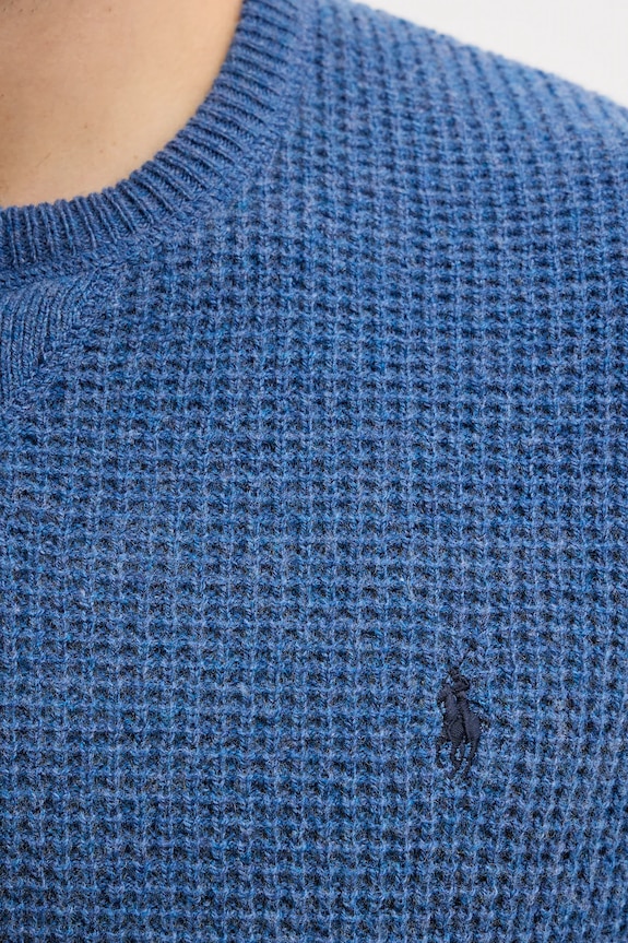Sveter s prímesou vlny Polo Ralph Lauren 710P04307 modrá