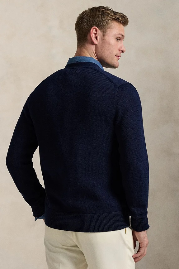 Polo Ralph Lauren cotton cardigan 710961170 navy SS26