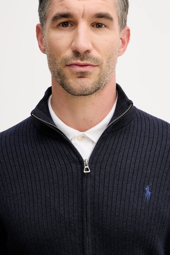 Polo Ralph Lauren cardigan din bumbac bleumarin 710P04444
