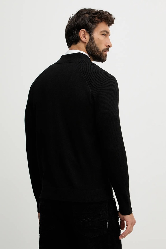 Îmbrăcăminte Armani Exchange cardigan din amestec de lână XM001975.AF10348 negru