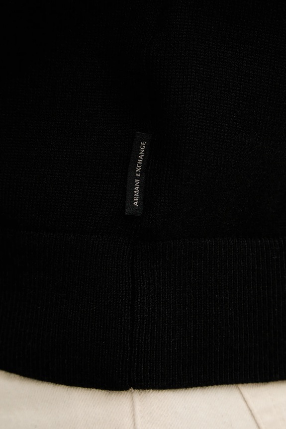 Armani Exchange sweter z dodatkiem wełny XM002825.AF10348 czarny