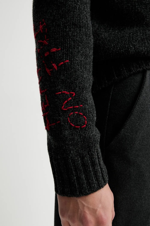 Vlnený sveter ZADIG&VOLTAIRE KMSW01810 sivá