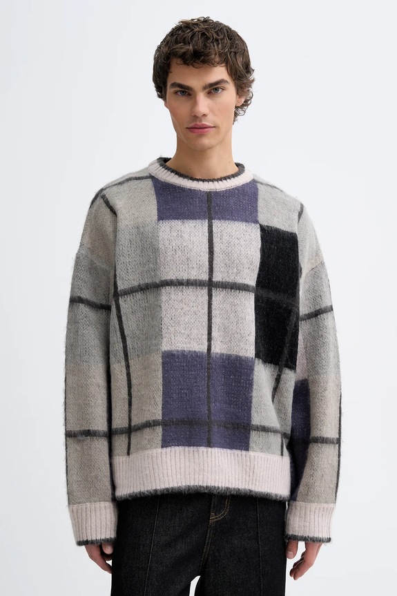 The Ragged Priest maglione medio spessore grigio RPAW252005KW