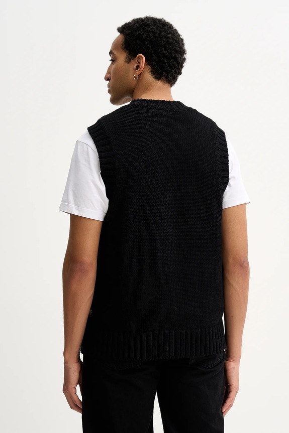 Îmbrăcăminte G-Star vestă din bumbac Heavy vest D27224.D631 negru