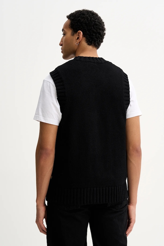 Îmbrăcăminte G-Star vestă din bumbac Heavy vest D27224.D631 negru