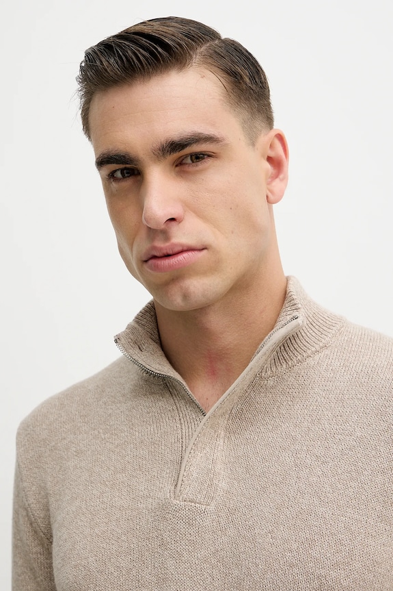 Hackett London pulover din amestec de cașmir HM7000130 bej