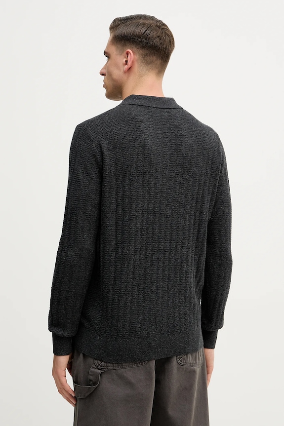 Îmbrăcăminte Barbour pulover din amestec de lână Smeaton MKN1704 gri