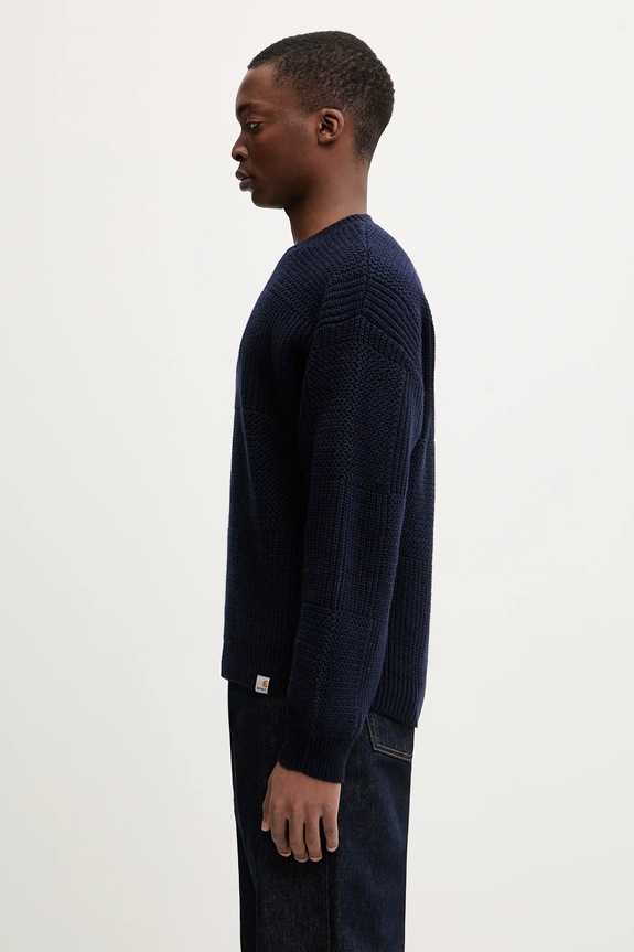 Светр із додаванням вовни Carhartt WIP Bishop Sweater I035591.1CXX темно-синій SS26