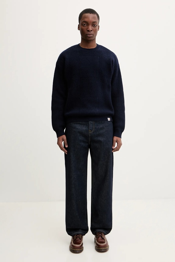 Светр із додаванням вовни Carhartt WIP Bishop Sweater I035591.1CXX темно-синій