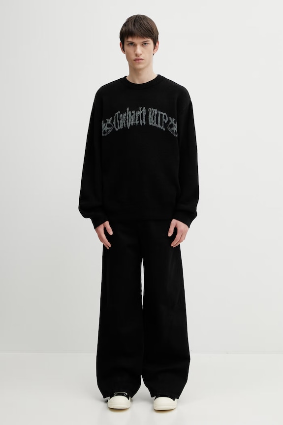 Svetr z vlněné směsi Carhartt WIP Commuting Sweater I036057.89XX černá