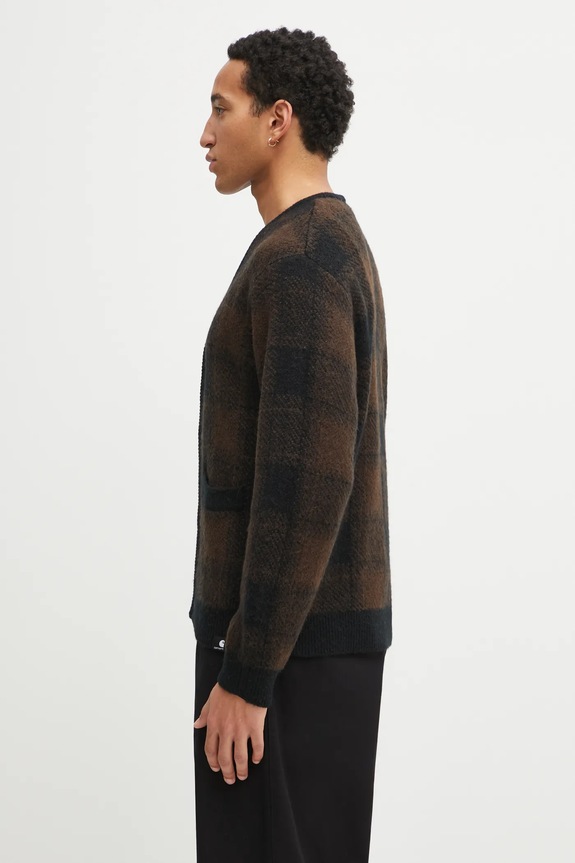 Кардиган с добавлением шерсти Carhartt WIP Everson Cardigan I035978.3PHXX чёрный SS26