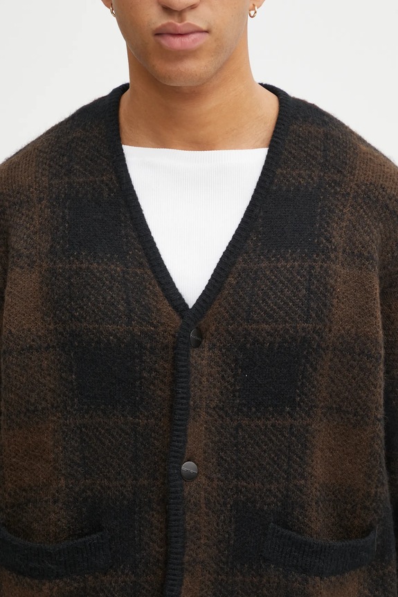 Кардиган с добавлением шерсти Carhartt WIP Everson Cardigan чёрный I035978.3PHXX