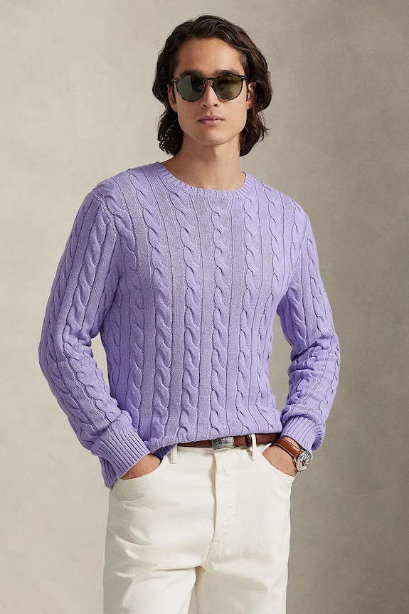Polo Ralph Lauren cotton jumper 5/1 ROVING COTTON medium thickness violet 710775885531