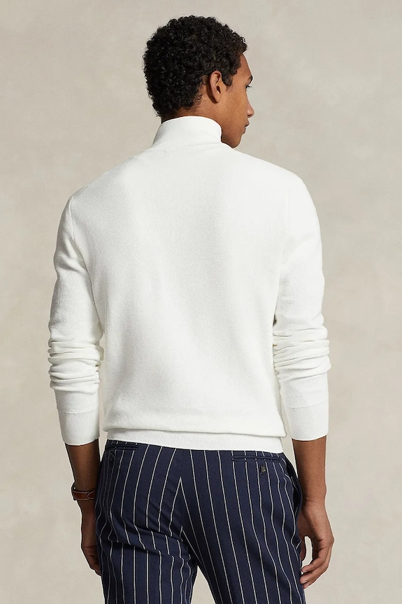Polo Ralph Lauren sweter bawełniany 32/2 COTTON 710932304502 biały SS26