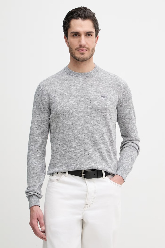 Barbour pulover din amestec de in Flaxby subtiri bleumarin MKN1712