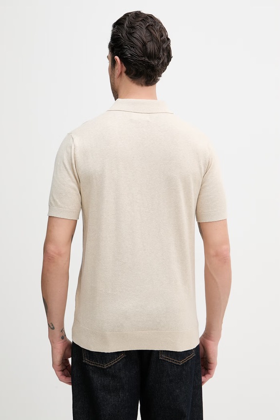 Îmbrăcăminte Barbour tricou polo cu in Muston MKN1713 bej