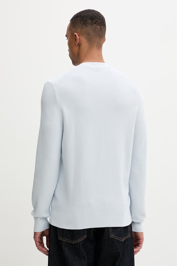 Ρούχα Calvin Klein πουλόβερ ανδρικό βαμβακερό LV04LF304G μπλε