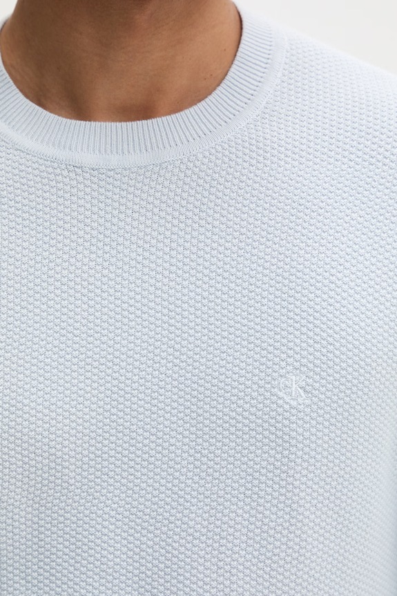 Calvin Klein πουλόβερ ανδρικό βαμβακερό LV04LF304G μπλε