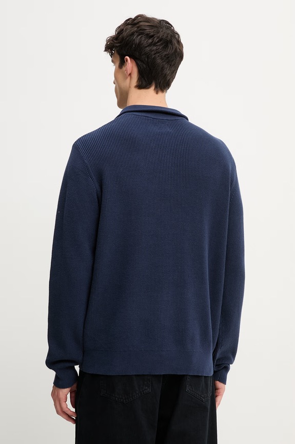 Îmbrăcăminte Levi's pulover de bumbac LIGHTWEIGHT HM QUARTER ZIP 0058U albastru