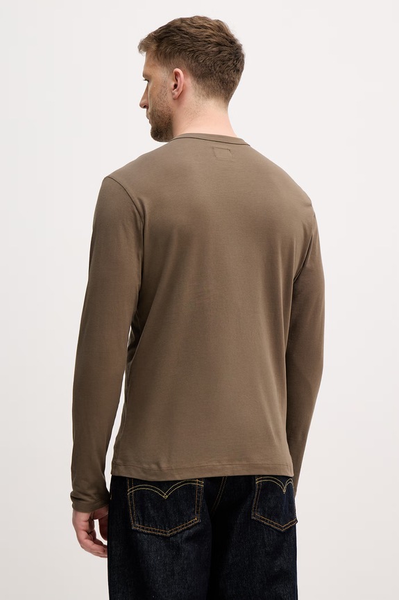 Îmbrăcăminte Sisley polo pentru bărbați, din bumbac 3XDTS1053 verde