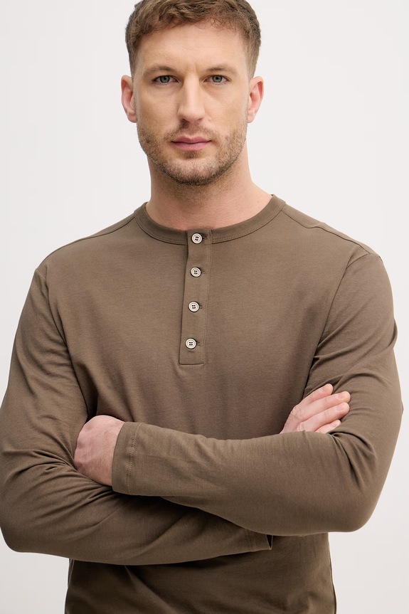 Sisley polo pentru bărbați, din bumbac verde 3XDTS1053