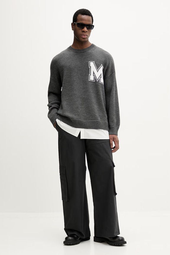MM6 Maison Margiela maglione con lana SH0HL0039.M13206.855M grigio SS26