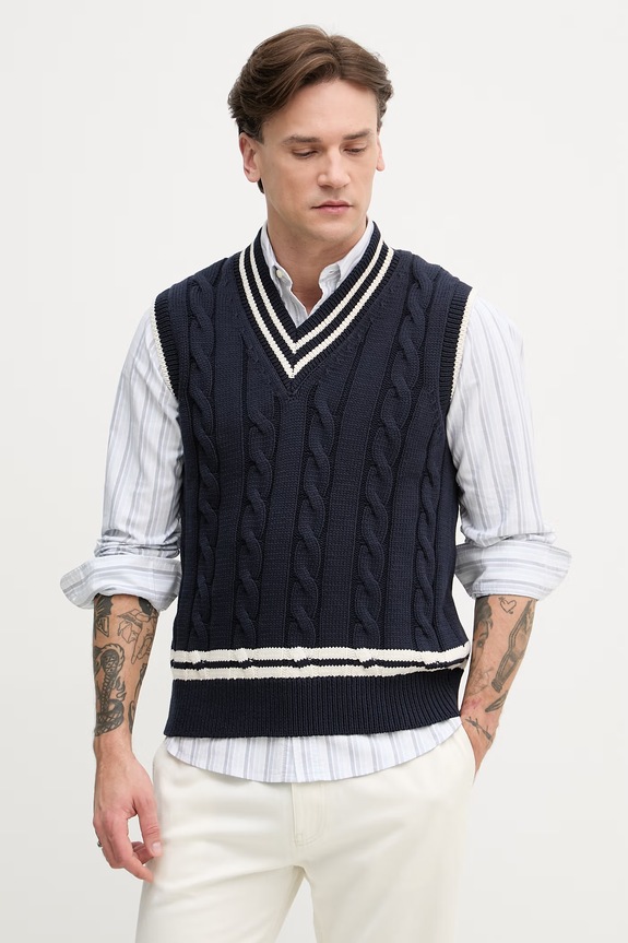 United Colors of Benetton kamizelka męska granatowy 1ZHHK401N
