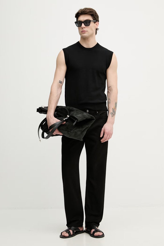 United Colors of Benetton Безрукавка для мужчин из хлопка 1098U401R чёрный SS26