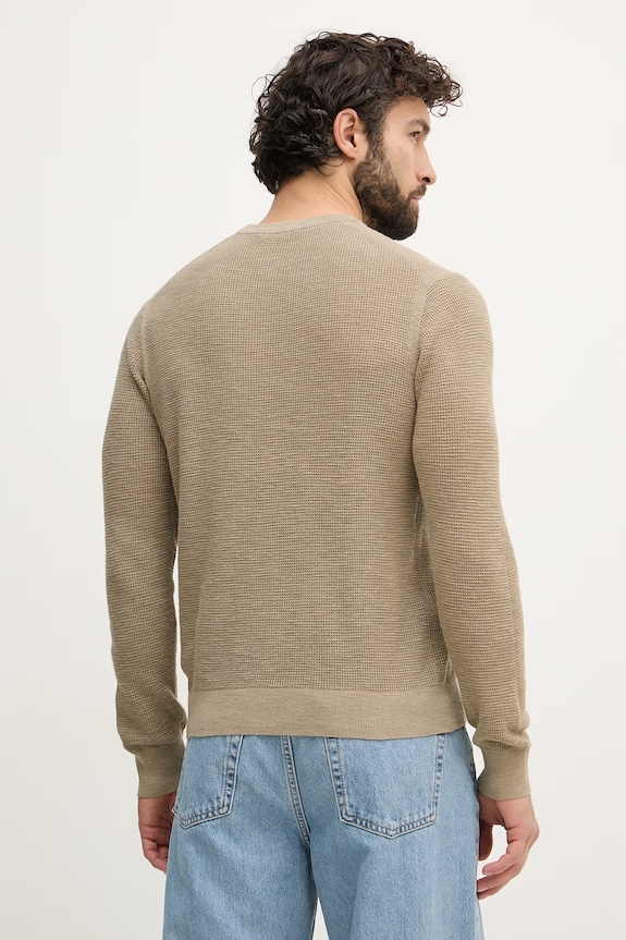 Oblečenie United Colors of Benetton sveter pánsky s prímesou ľanu 1DC3U10BK zelená