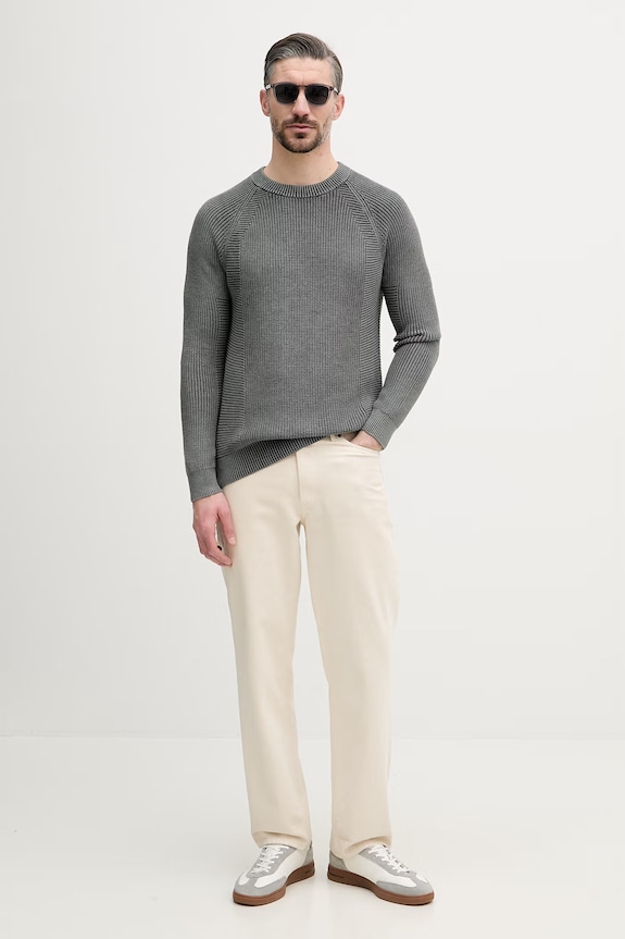United Colors of Benetton pulover moški 1VOXU10AK siva SS26