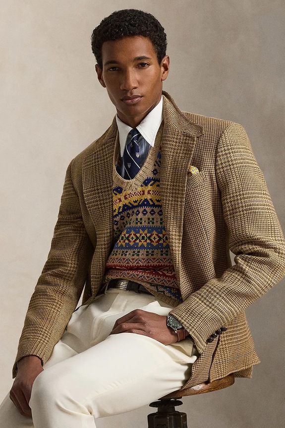 Polo Ralph Lauren vestă pentru bărbați cu in 710A12803 maro