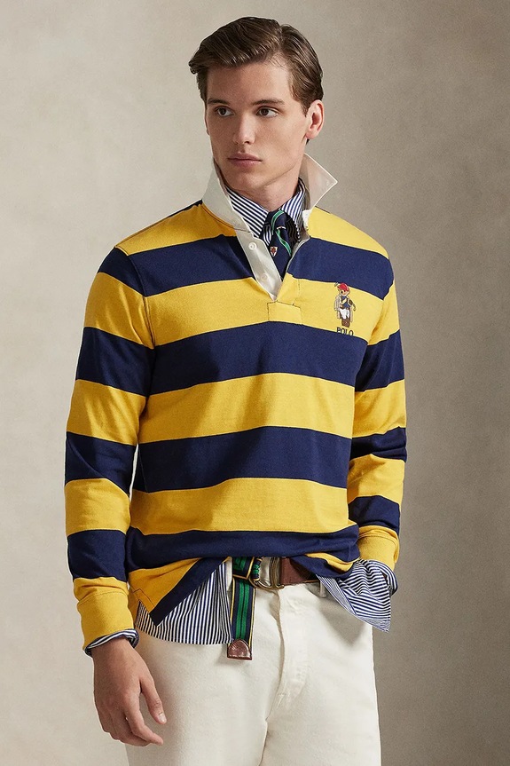 Polo Ralph Lauren sweter męski bawełniany granatowy 710B14629