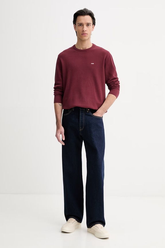 Levi's sweter LIGHTWEIGHT HM A7207.0033 czerwony SS26