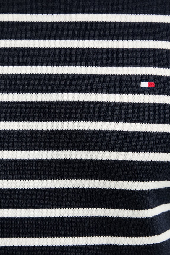 Tommy Hilfiger pulover za muškarce od pamuka MW0MW39999. mornarsko plava